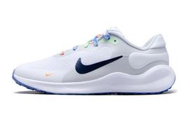 Nike REVOLUTION 7 GS Abrasion Resistant Breathable Low top Kids' Running Shoes Blue White FN4991-100 35.5