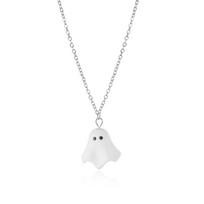 Cute Halloween Ghost Drop Earrings Hook for Women Men Necklace Metal Little Devil Earring Jewelry Festival Party Gift