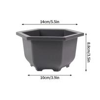 Garden Outdoor Landscape Bonsai Tray Square Rectangular Flowerpots Imitation Purple Clay Succulent Plants Pots Pots For Plants
