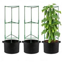 Tomato Cage Plant Support Trellis With Grow Bags Adjustable Tomato Stakes For Home Indoor Outdoor Balcony Patio Deck Ground