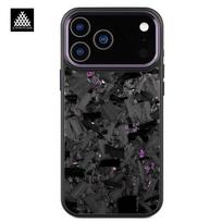 Forged Carbon Fiber Case for iPhone 17 17Air 17Pro 17 Pro Max with Magsafe and Metal Camera Lens /Buttons Anti-drop Phone Cover Real carbon fiber&with MagSafe&iPhone Air