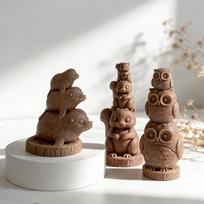 Stacking Animals Silicone Mold DIY Crafts Plasters Mold Scented Candle Mold Table Ornament Mould Epoxy Resin Mold