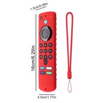 Silicone TV Remote Control Case Protector Case Cover For All-new Amazn Fire TV Stick 4K Shockproof Anti-fall Dustproof RC Cover