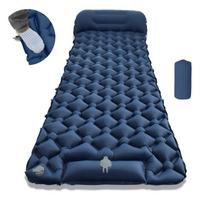 Ultralight Inflatable Sleeping Pad With Pillow Folding Outdoor Camping Air Mat Beach Travel Hiking Sleep Mat 1