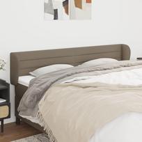 Vidaxl Zagłówek Uszak, Taupe, 203X23X78/88 Cm, Tkanina