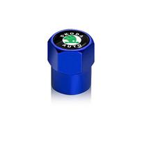 4Pcs Car Goods Dustproof Cap Car Tire Valve Stem Caps Bolt-In For Skoda A7 Fabia Kamiq Karoq Kodiaq Octavia Rapid Scala Superb