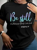 Unisex letter print crew neck T-shirt, fashionable and casual short-sleeved unisex T-shirt, unisex summer everyday wear T-shirt. S