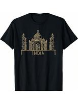 India Red Map Silhouette T-Shirt S