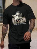 Manfinity LEGND Unisex's Figure & Letter Graphic Drop Shoulder T-Shirts XXL