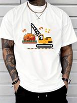 Thanksgiving Crane Turkey Construction Fall Toddler Unisex T-Shirt S