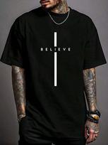 Believe in the cross, God, Jesus, Easter Christian religious unisex printed T-shirt M