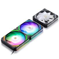 LTC CF-121D 120mm PC Case Fan, Daisy Chain Connection, 5V 3-Pin ARGB Lighting, 4-Pin PWM Case Fan, for RadiatorComputer Case Cooling, 120x120x25mm,