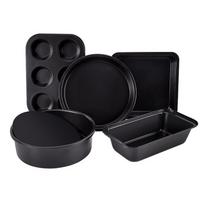 5PCS Non-stick Complete Baking Tray Kit Carbon Steel Bread Mod Durable Baking Pan Set  Home