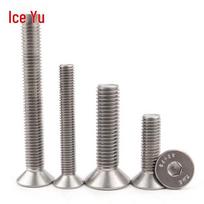 Bingyu 304 Stainless Steel DIN7991 Countersunk Flat Head Hex Socket Screws M6x16