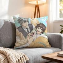 Anime Junjou Romantica Cushion Cover 4Pcs Decorative Covers Soft Cushion Case for Sofa Couch Decor 40x40 45x45 Pillowcases 4PCS