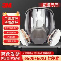 3M 6800 Full Face Respirator with 6001 Organic Vapor Cartridges Medium