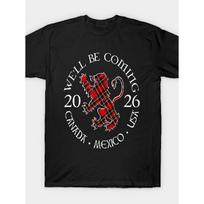 We'll Be Coming Scotland Football Tee Scottish T Shirt Men's T-shirts, the Best Gift for Football Fans and Sports Enthusiasts. S juoda