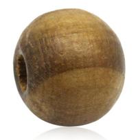 50-1000PCs Doreen Box Round Wood Beads Coffee Stripe Wooden Bead For DIY Jewelry Making Accessories 10mm, Hole: 3mm