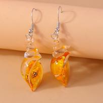 Pretty  Resin Summber Beach Conch Drop Earrings for Women Girls Dangle Earrings Party Holiday Jewelry Gifts