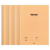 Deli 16k Kraft Cover Sewn Math Notebook, 12-Pack