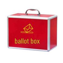 Stu Portable Aluminum Alloy Ballot Box with Lock