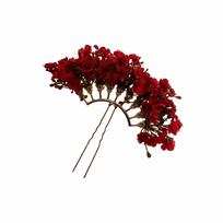 Bohemian Starry Sky Flower Hiar Stick Fairy Bride Side Clip Elegant Thai Hairpin  Female
