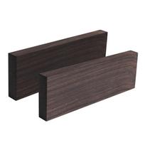 2/4pcs Ebony Lumber Rare Wood Block Handle Blank DIY Craft Handicraft Musical Instruments Tools Replacement Parts