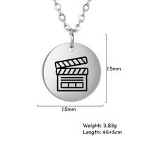 Dreamtimes Film Festival Movies and TV Series Clapperboard Pendant Necklace for Men Charms Accessories Jewelry Decoration Craft