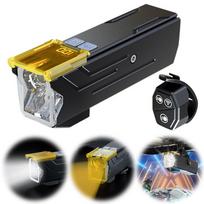 Bikes Headlight 4000mAh Aluminium Alloy Bikes Lamp with Horn Type-C Charging Bicycle Headlight for Cyclists and Commuters China Mainland