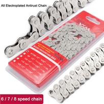 6 7 8 Speed Carbon Steel Chain 1/2 x 2/32 inch 116 Links for Mountain Road Bike China Mainland