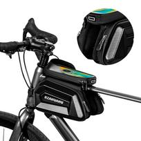 Bike Front Frame Bag Bike Phone Holder Bag Touch-Screen Hard Shell Bike Tube Bag Detachable Cycling Pouch Cycling Accessories China Mainland