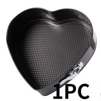 1PC non-stick heart-shaped buckle cake mold, round carbon steel belt buckle cake mold, mousse baking tool, cake baking pan