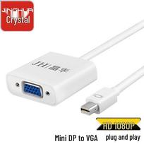 Jinghua Mini DisplayPort to VGA Converter Cable Up to 1.8m