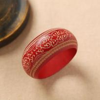 Retro Carving Wooden Bangle Wide Ethnic Style Bangle Gift Chinese Style Bracelet  Wrist Bracelets Style1