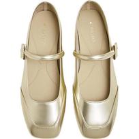 BAISTU Women's French Mary Jane Low Heel Shoes 38