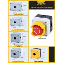 Dewei Lion 220V Emergency Stop Button Switch Control Box