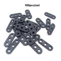 About 100Pcs/Set Outdoor Mountaineering Camping Tent Windproof Rope Adjustment Buckle Three-Eye Plastic Anti-Slip Buckle Rope Buckle