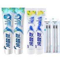 Leng Suan Ling Ice Cool & Well Salt Toothpaste with Toothbrushes Set