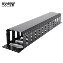 TOTEN 2U Rack Mount Cable Management Panel