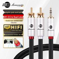 JIB Audiophile 3.5mm to Dual RCA Audio Cable 10m