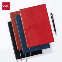 Deli Leather-Bound Office Notebook 16K