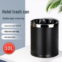 Commercial Stainless Steel Press Ring Trash Can