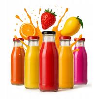 5X Kubuś 500ml Stikliniai Buteliai Sultims Sirupui Sultims Sulčiukui Vandeniui Pienui 0,5L
