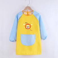 Waterproof Art Coveralls for Kids: Anti-Stain Reversible Painting and Eating Apron for Kindergarten. Medium 100-120cm