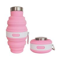 Retractable Collapsible Water Bottles 475ml Folding Drink Cups Leakproof Hiking Cups  Sport