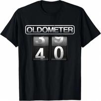 Odometer Funny 40th Birthday Party Gift 40 Yrs Old Joke Cars T-Shirt S