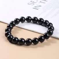 Natūralus akmuo 7A juodo turmalino karoliukų apyrankės moterims gydomieji kristalai, čakra, joga, meditacija, papuošalai Schorl siūlų apyrankės 8mm
