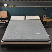 Buitinis storas atminties putų tatami kilimėlis, minkšta oda - draugiškas pliušinis čiužinys, pagalvėlė bendrabutyje, vienvietis čiužinys su kempinėmis 90x190x4cm pilka spalva