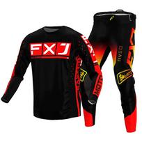 Motocross Jersey & Pant Kits lenktynių kostiumas Racer Gear Set Off-road MX Enduro MOTO Vyriški rinkiniai Moterų kalnų kalnų motociklų kombinacija XXL-38 black