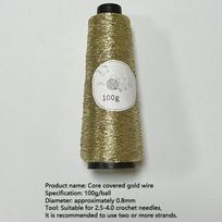 100 g/kamuolys Aukso ir sidabro siūlai Blizgūs sidabriniai vaškuoti siūlai Super Flash sidabro apvyniojimo šerdies verpalai 0,8 mm